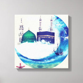 Madina mecca canvas de arte islâmica