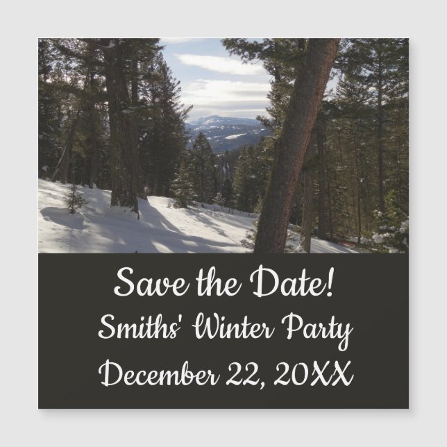 Madison Mountain em inverno em Montana (Frente)