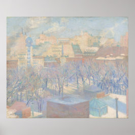 Madison Square Snow - Allen Tucker Fine Art Poster