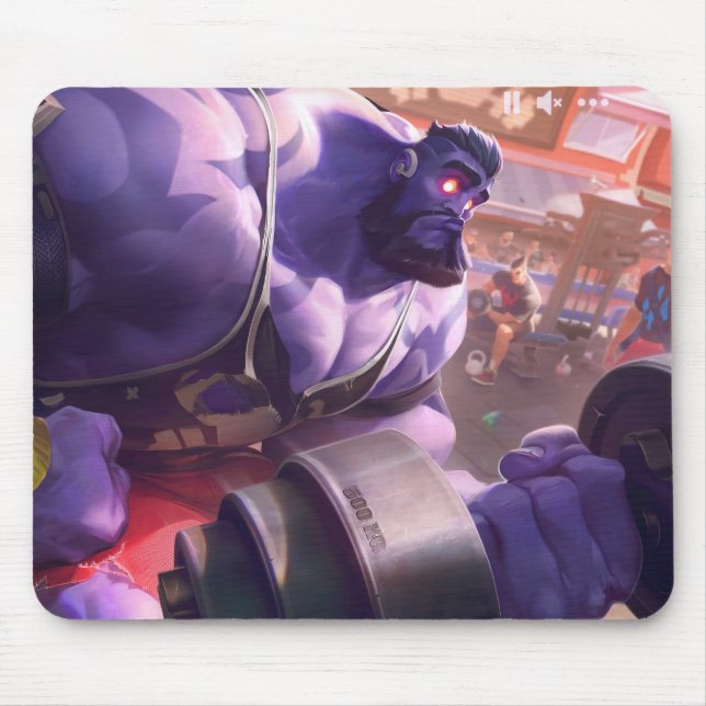Madman Gaming Mousepad | Power Lifter Themed Art (Frente)