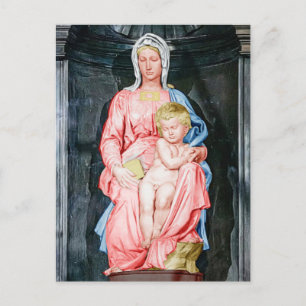 Madona de Michelangelo de Bruges Cartão postal