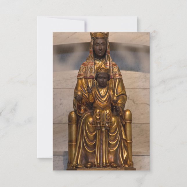 Madona de Montserrat Black Madonna Virgem Maria (Frente)