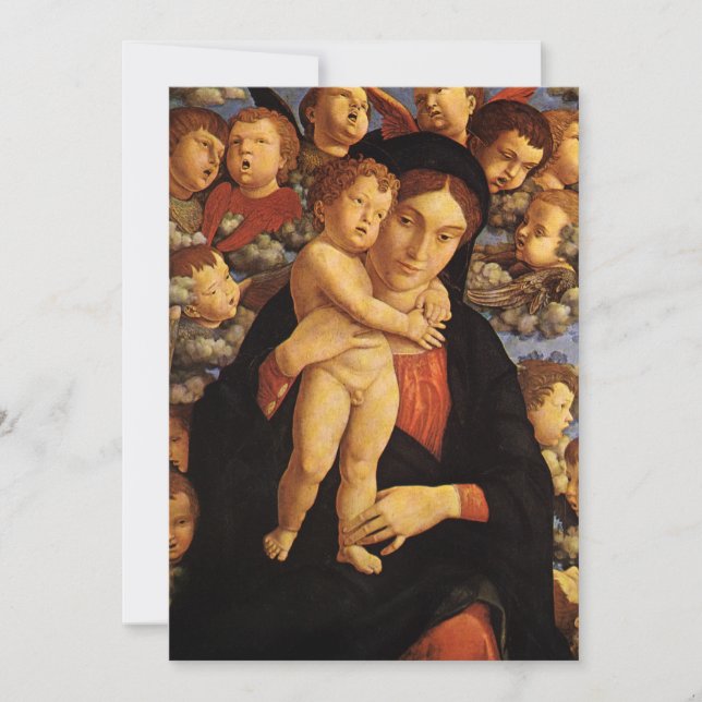 Madona dos Querubins por Andrea Mantegna (Frente)