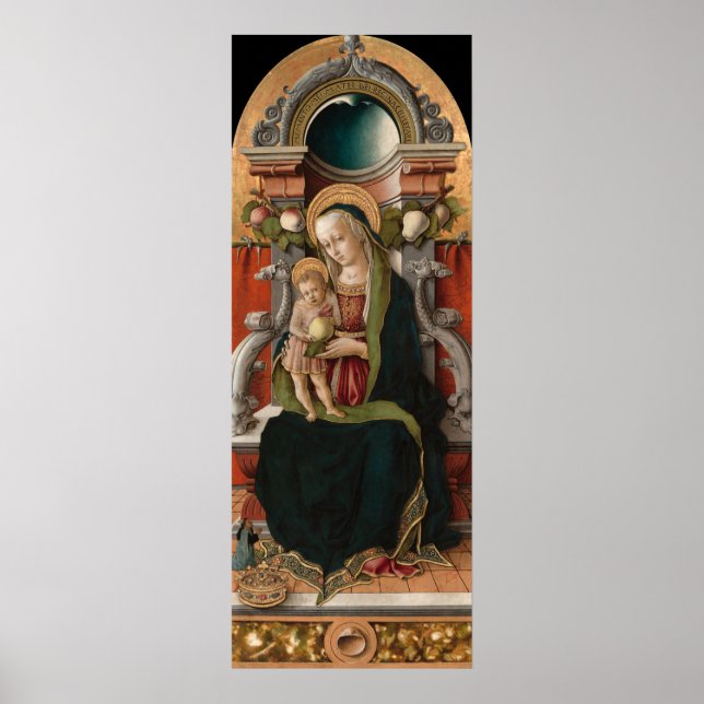 Madonna & Child - Carlo Crivelli Fine Art Poster (Frente)