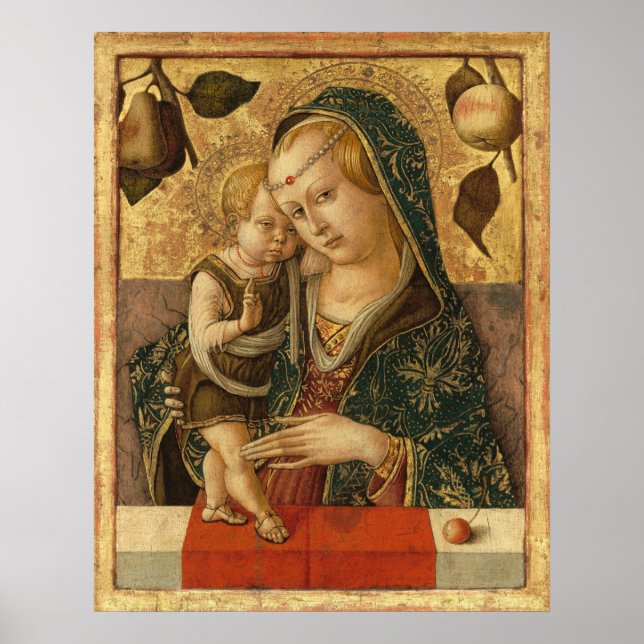 Madonna & Child - Carlo Crivelli Fine Art Poster (Frente)