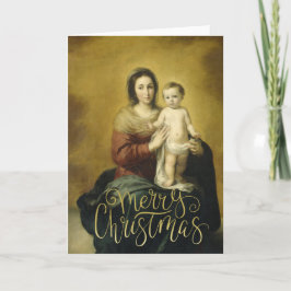 Madonna & Child, Cartão de Saudação de Natal de Be