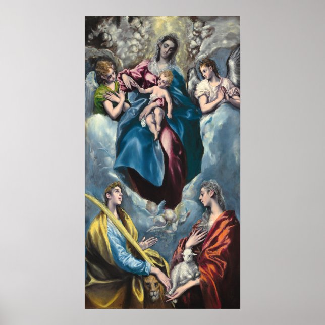Madonna & Child - El Greco, Poster de Belas Artes  (Frente)