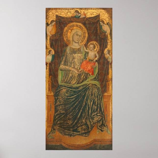 Madonna & Child, Giovanni Baronzio Fine Art Poster (Frente)
