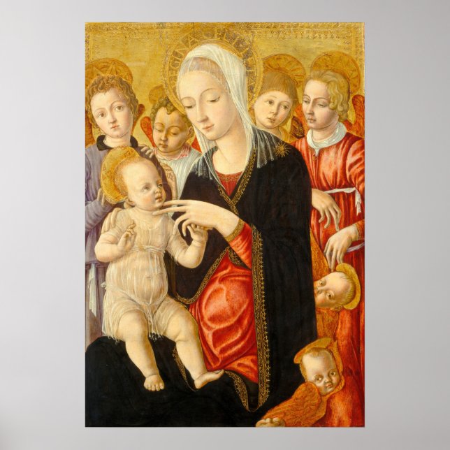 Madonna & Child Matteo di Giovanni Fine Art Poster (Frente)