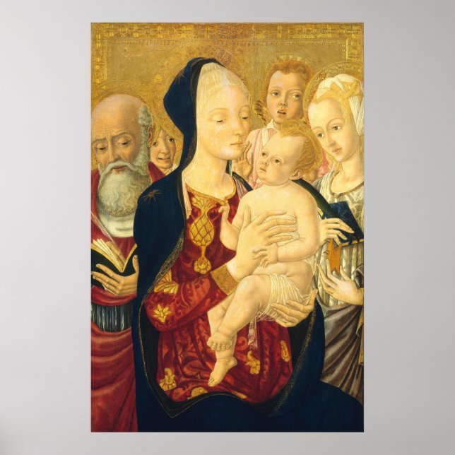 Madonna & Child Matteo di Giovanni Fine Art Poster (Frente)