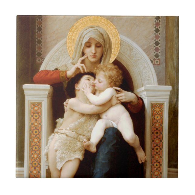 Madonna com a criança e João Batista, Bouguereau (Frente)