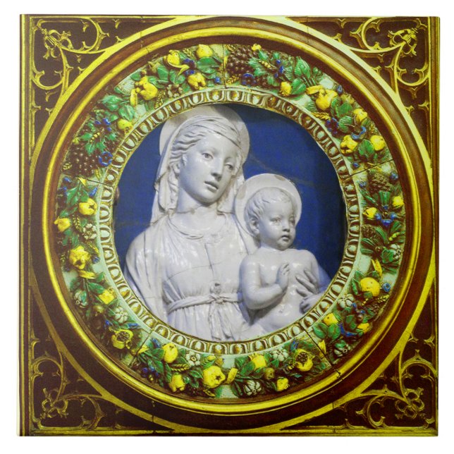 MADONNA COM FILHO, RENAISSANCE AMARELO CROWN FLORA (Frente)