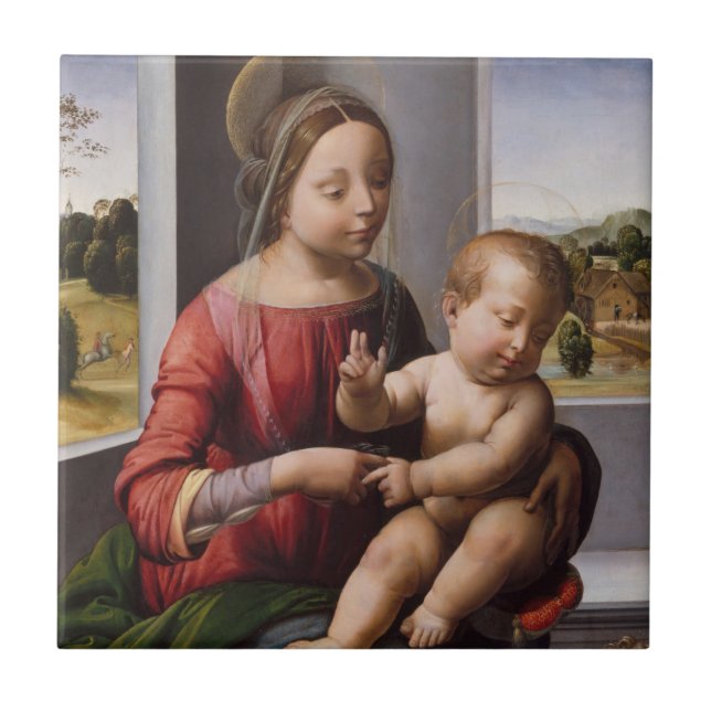 Madonna & criança com John The Baptist (Frente)