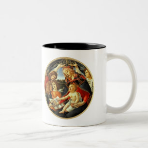 Madonna de Botticelli. Caneca de Presente de Natal
