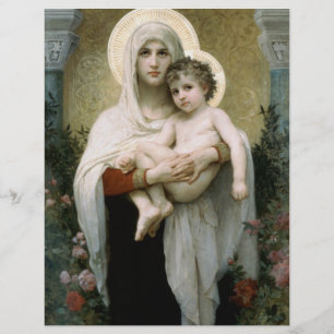 Madonna de Bouguereau dos rosas (1903)