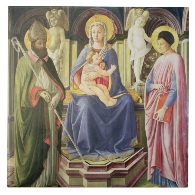 Madonna e a criança com SS. Clemente e Justin, (Frente)