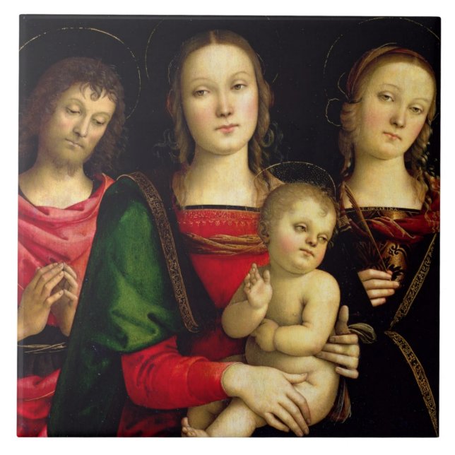 Madonna e a criança com St John o baptista (Frente)