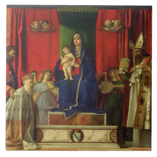 Madonna e criança (Altarpiece de Barbarigo) 1488