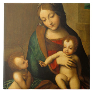 Madonna e criança com santos