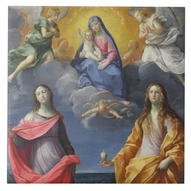 Madonna e criança com St. Lucy e Maria Madalena (Frente)