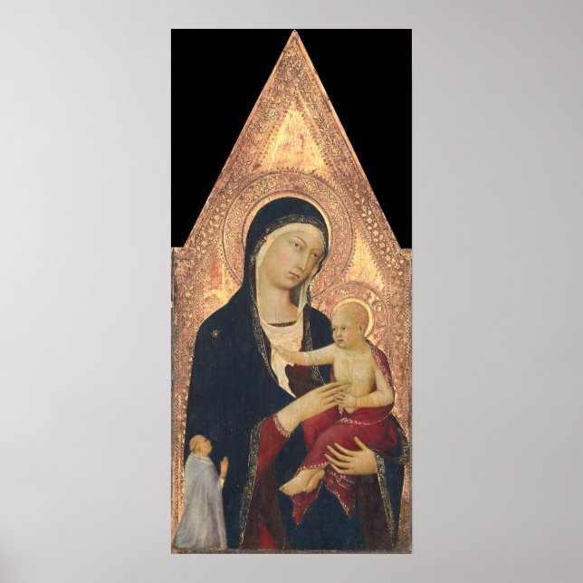 Madonna e Criança - Lippo Memmi Fine Art Poster (Frente)