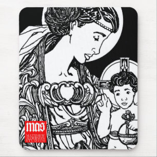 Madonna e criança Mousepad