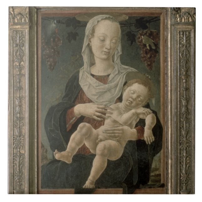 Madonna e criança (óleo no painel) (Frente)