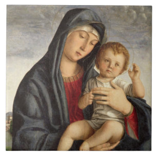 Madonna e criança (óleo no painel) 2