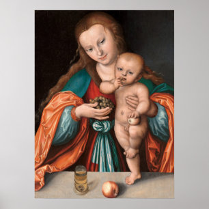 Madonna - Lucas Cranach Poster de Belas Artes Alem