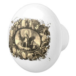 Madonna - Maria coroa de flores de flor - Vintage