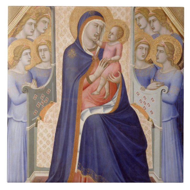 Madonna na glória, c.1315 (tempera no painel) (Frente)