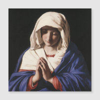 Madonna Na Oração Magneta Religiosa