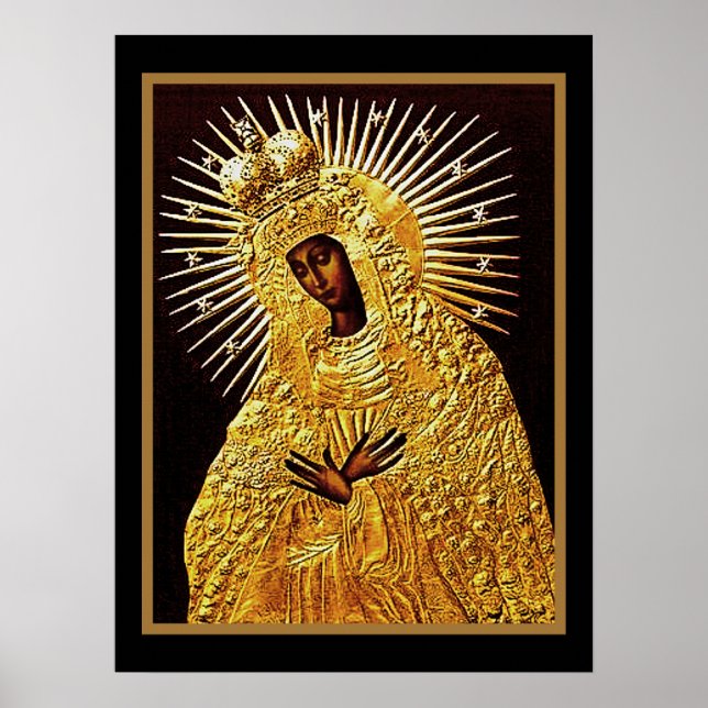 Madonna Negra na Oração... Pôster (Frente)