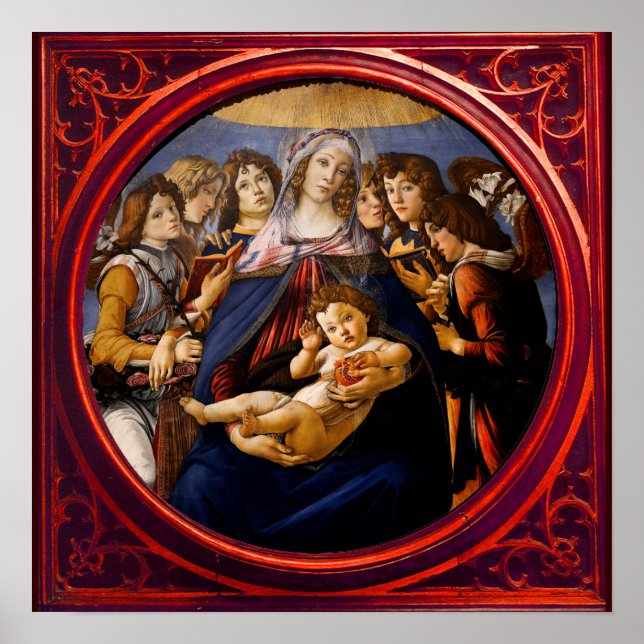 Madonna of the Pomegranate Poster (Frente)