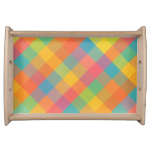 Madras Breeze - Bandeja de Xadrez Diagonal