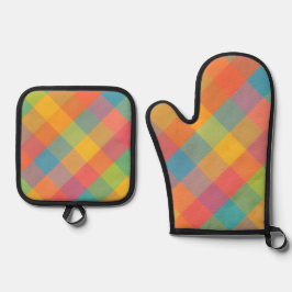 Madras Breeze - Xadrez Diagonal Mitt & Pote Hol