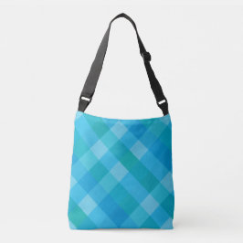 Madras Moment - Xadrez Verde-Azul Saco de Tote