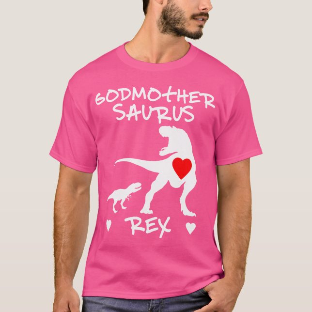 Madre Saurus T Rex Dinossauro Camisa Dia da Mãe (Frente)