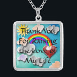 Madre-sogra Colar Presente - Prata Esterlante<br><div class="desc">Obrigado Por Levantar O Amor Da Minha Vida. Este colar de presentes é a maneira perfeita de mostrar à sua sogra que a ama.</div>