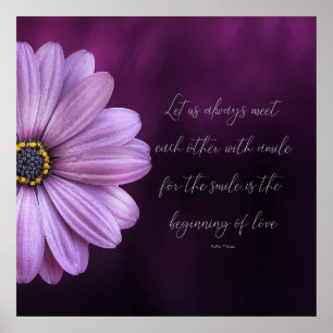 Madre Theresa cita papel Poster de 24" x 24"