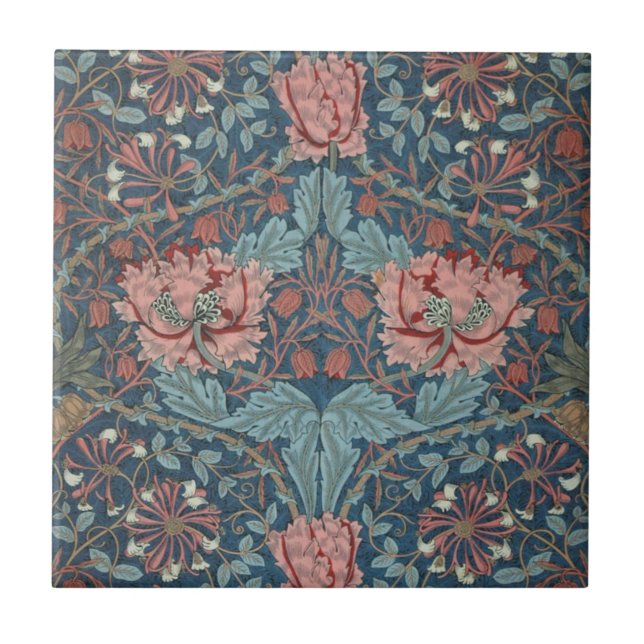 Madressilva por William Morris, Arte de Flores Vin (Frente)