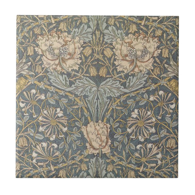 Madressilva por William Morris, Arte de Flores Vin (Frente)