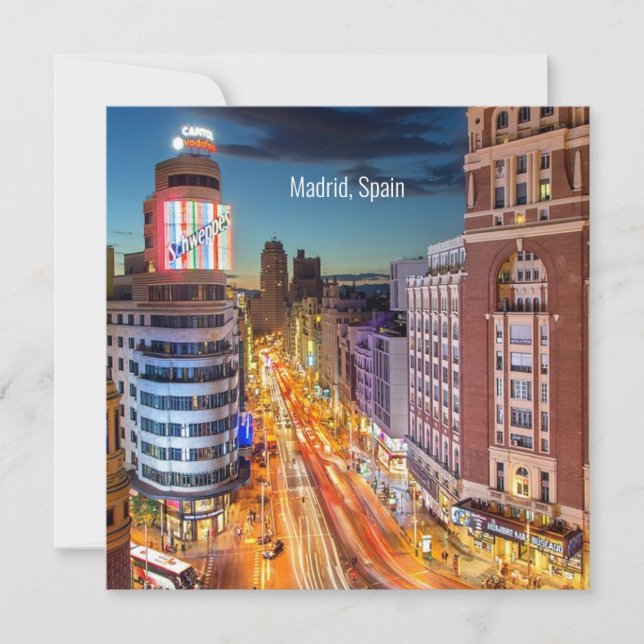 Madrid, fotografia cênica Espanha, (Frente)