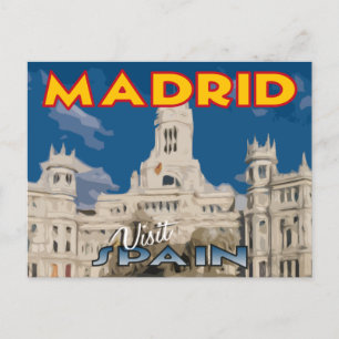 Madrid, Visite... Espanha, cartão postal