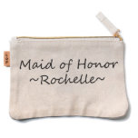 Madrinha de casamento Makeup Bag<br><div class="desc">Maqueamento Personalizado. Esta é uma mala de maquiagem que mostrará seu estilo exclusivo. Personalize com o nome de Madrinha de casamento desejado.</div>