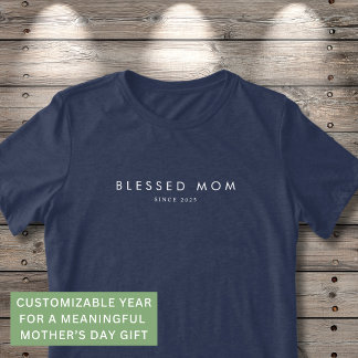 Mãe Abençoada Dia das Mães Moderno Ano Personaliza