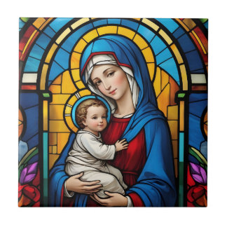Mãe Abençoada Mary e Jesus Bebê - Virgem Maria