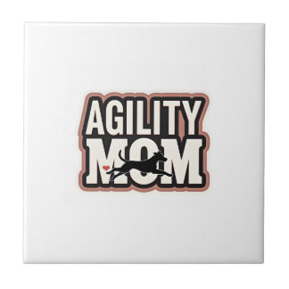 Mãe Agilidade Silhueta Tipografia Vintage Cães Agi