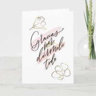 Mãe, Avó Cartão Espanhol Card