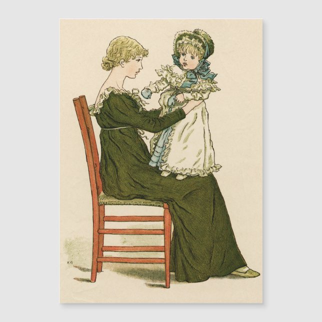Mãe Bebê Vitoriana Greenaway (Frente)